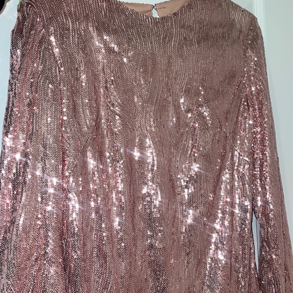 Women Brand New Size 42 Pink Sparkly Dress